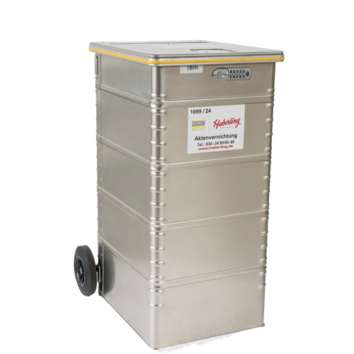 Abbildung eines 240-Liter Sicherheitsbehälters für die Aktenvernichtung